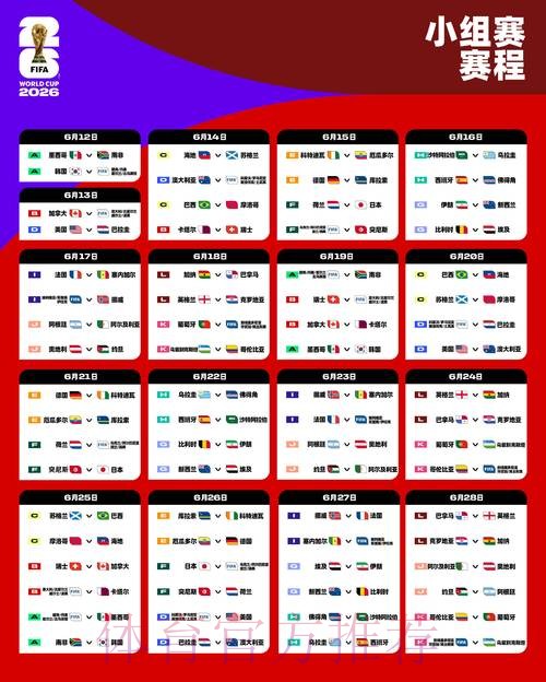 2026世界杯比赛时间完整版观看指南怎么查